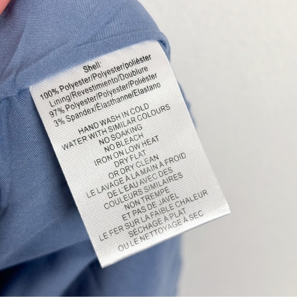 NWT BTFL-Life Blue Paisley Floral Ruffle Mini Dress Sz M - Picture 7 of 7